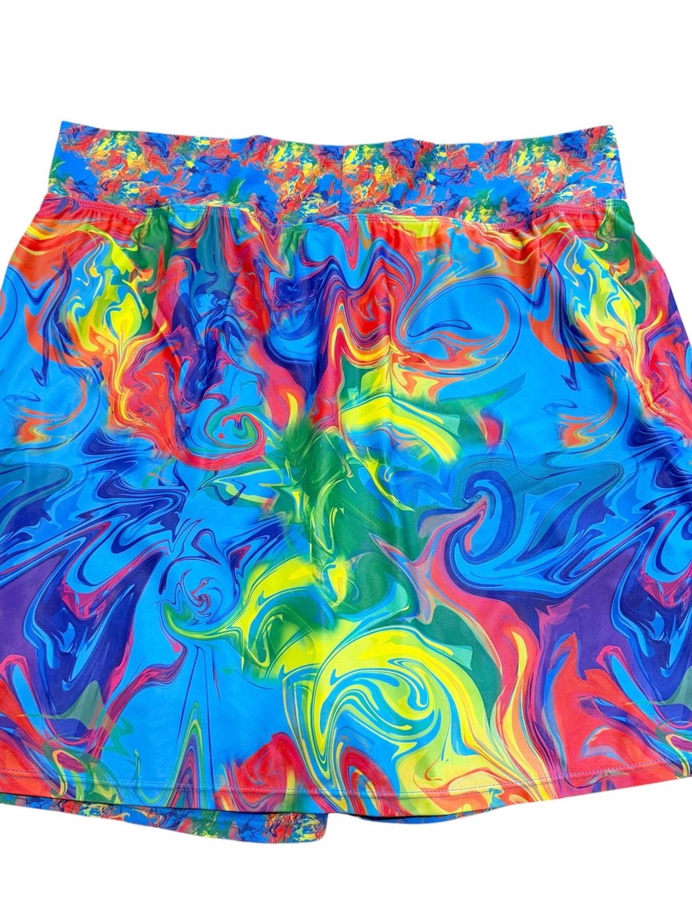 Skort Obsession Skirt Size Large Blue Rainbow Golf Tennis Pickleball Colorful - Picture 2 of 7